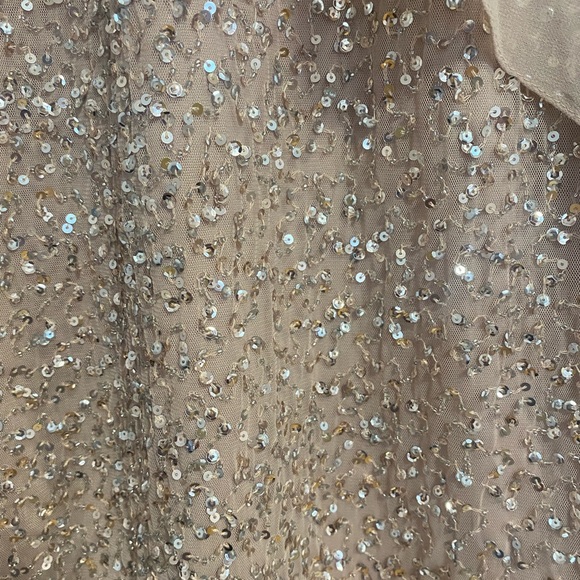 COPY - J Kara Womens Caplet Short Cocktail Beaded Dress- Size 6P - Picture 3 of 7